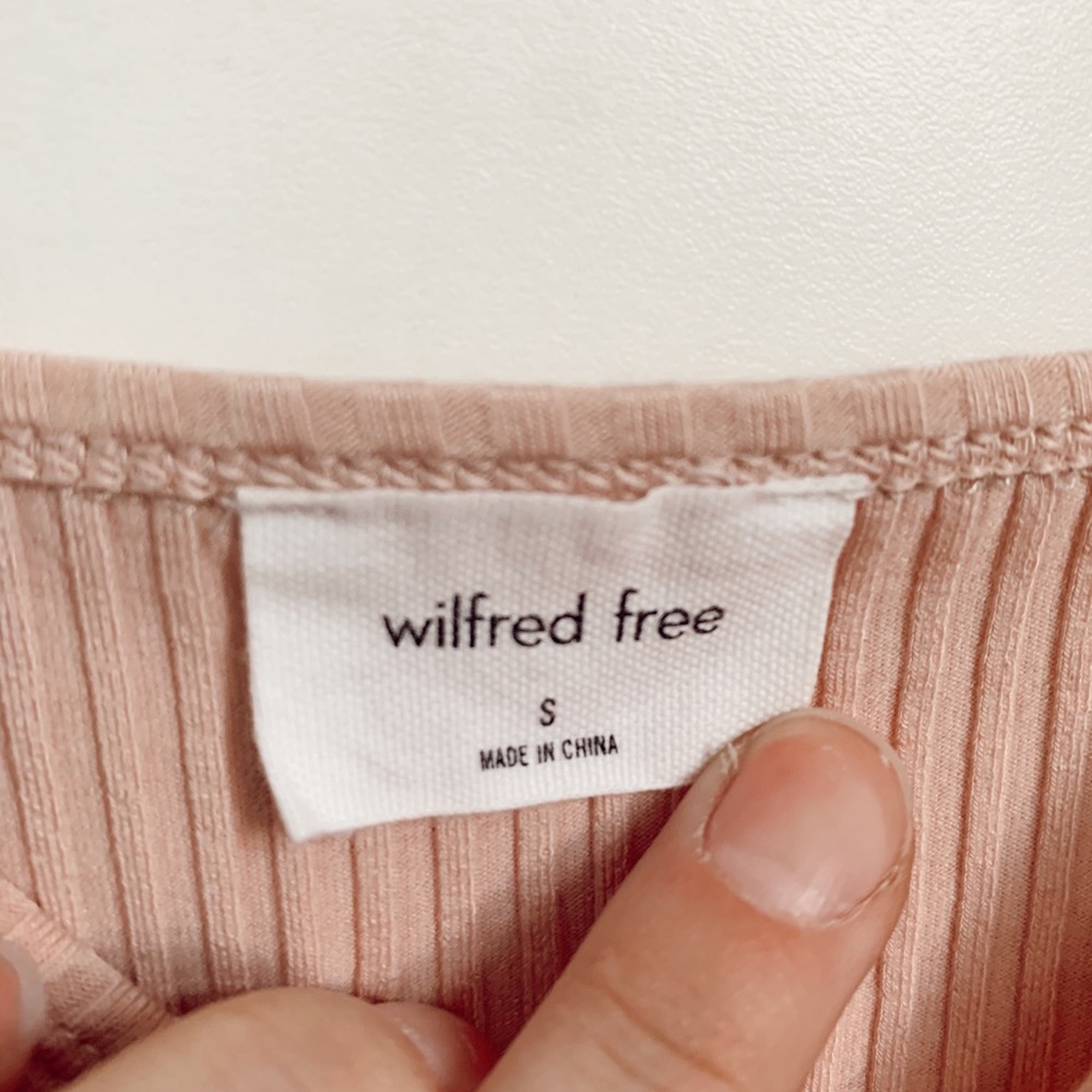 Wilfred Pink Ribbed Tank Top - Picture 2 of 3